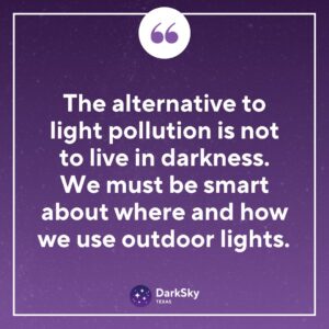 how to reduce light pollution quote
