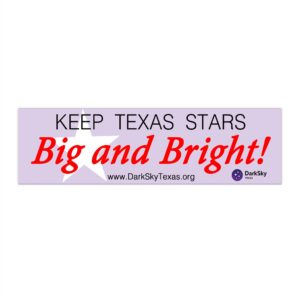 Texas Stars Bumper Sticker Purple