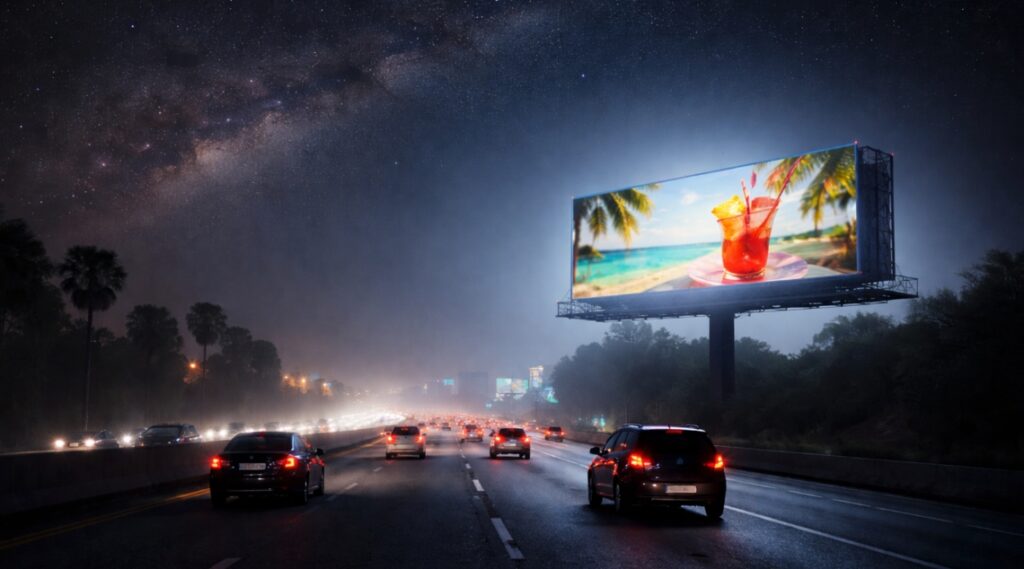 Billboards in the Sky: How Advertising Fuels Light Pollution - Featured Image